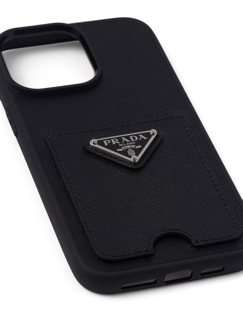 prada iphone 14 pro|Black Leather Cover For Iphone 14 Pro .